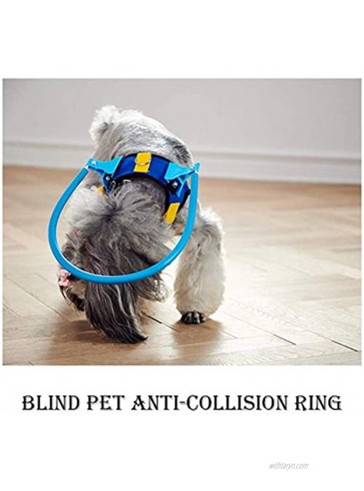 Haploon Blind Dog Harness Guiding Device Pet Safe Halo Prevent Collision & Build Confidence Blind Dog Accessories XS