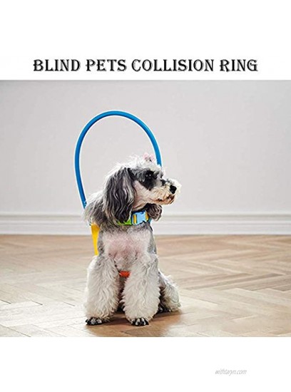 Haploon Blind Dog Harness Guiding Device Pet Safe Halo Prevent Collision & Build Confidence Blind Dog Accessories XS