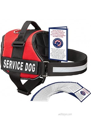 Industrial Puppy Service Dog Vest with Hook and Loop Straps and Handle Harness is Available in 8 Sizes from XXXS to XXL Service Dog Harness Features Reflective Patch and Comfortable Mesh Design