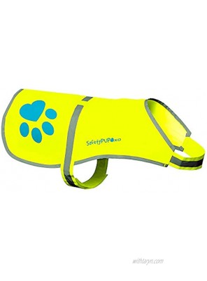 SafetyPUP XD Urban Dog Reflective Vest. Our Fluorescent Hi-Visibility Dog Jacket in Multi-Colors Helps to Safeguard Your PUP in The Outdoors On and Off Leash