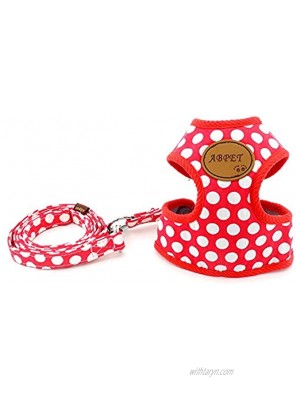 SMALLLEE_Lucky_Store New Soft Mesh Nylon Vest Pet Cat Small Medium Dog Harness Dog Leash Set