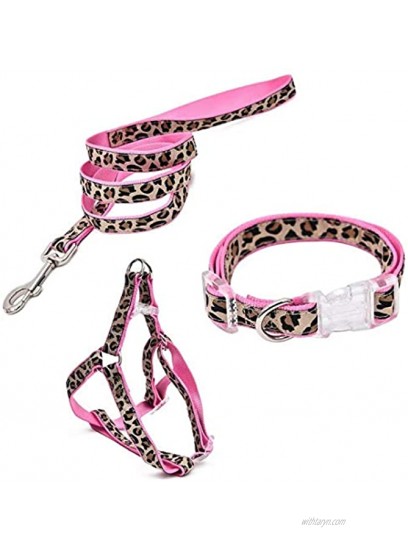 PAWZ Road Leopard Pet Leash Collar Harness Set