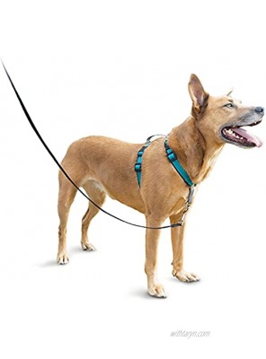 PetSafe 3 in 1 Dog Harness – No Pull Solution for Dogs – Choose from Chest Back or Seatbelt Attachment – Reflective Nylon Perfect for Running or Jogging – Front Clip Stops Light to Moderate Pulling