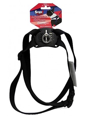 Size Right Adjustable Dog Harness | 30 to 38 Inches Girth & 1 Inch Width Black